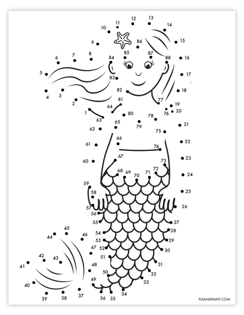 13 Free Printable Connect The Dots Worksheets Pjs And Paint