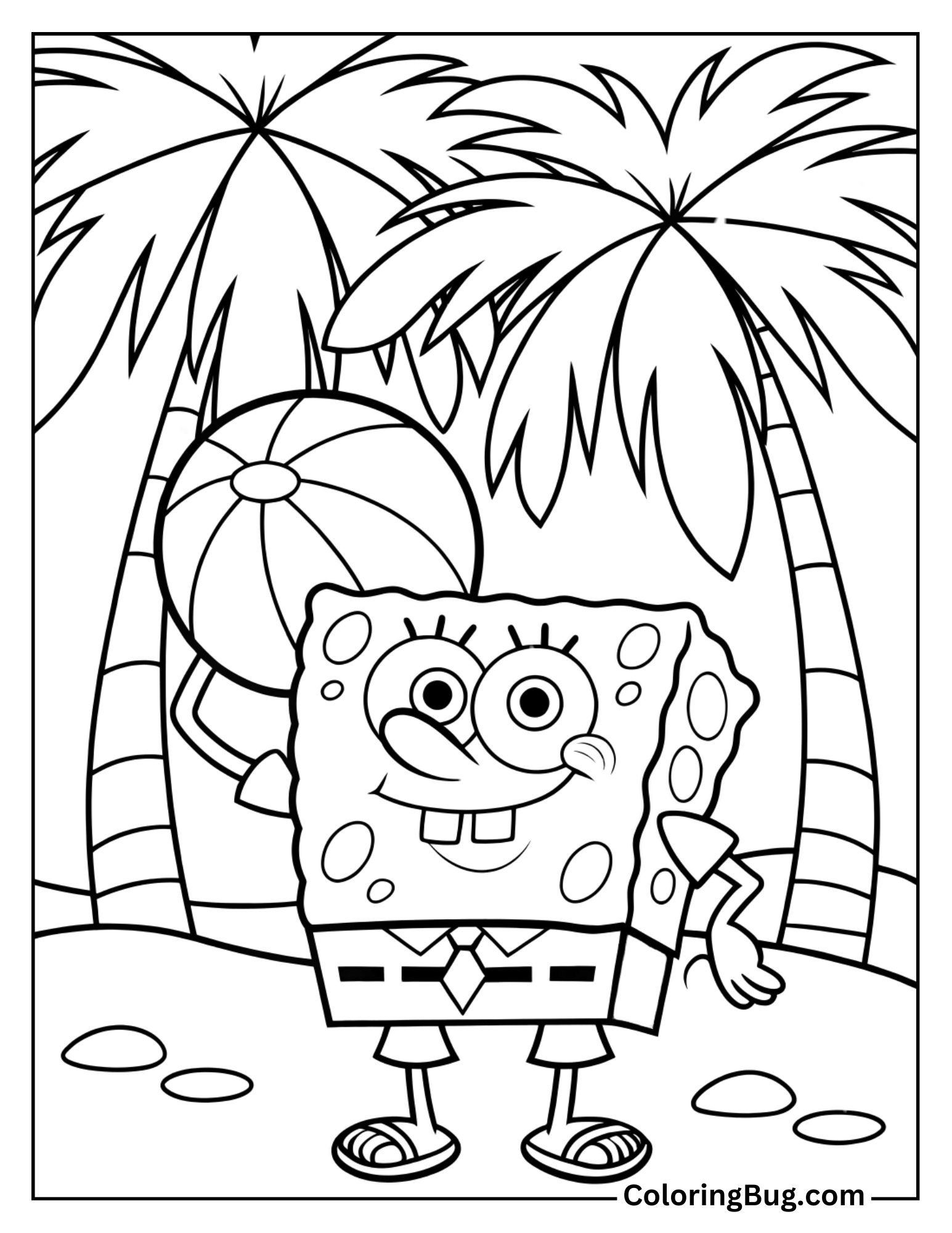 14 SpongeBob Summer Coloring Pages Free Printable PDFs 14 SpongeBob Summer Coloring Pages Free Printable PDFs