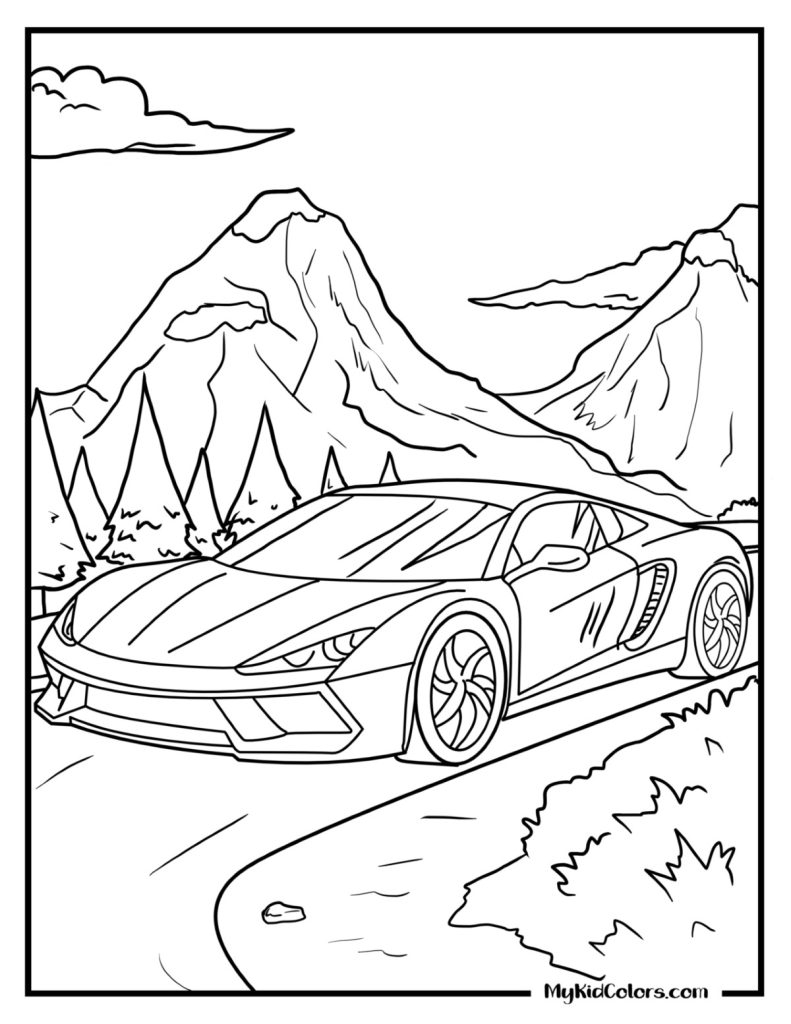 cars printable coloring pages