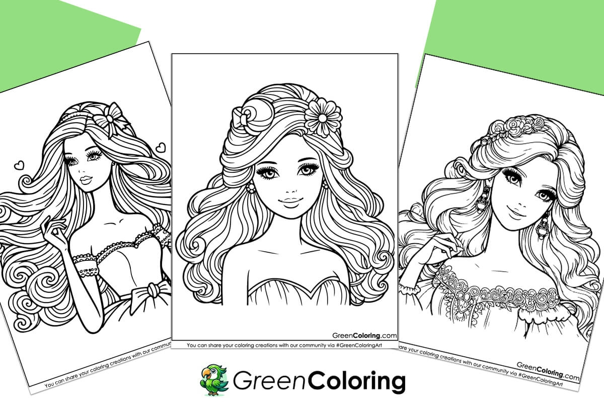 20 Barbie Coloring Pages Download Free Printable PDF 