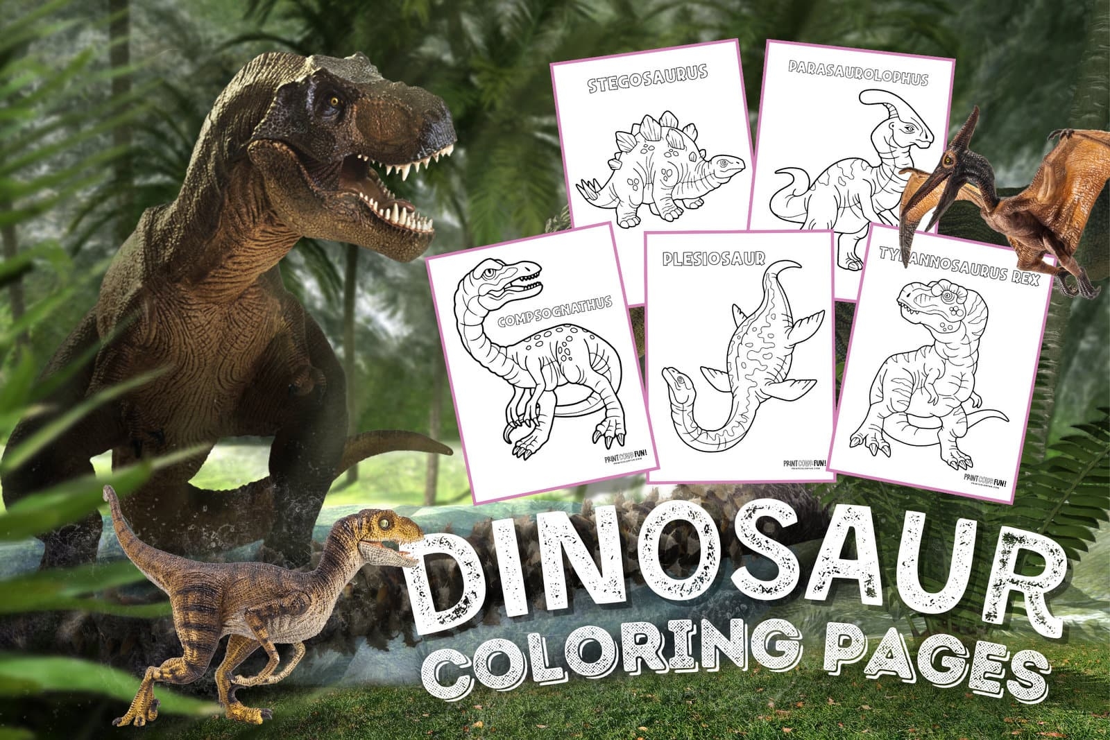 dinosaur printable coloring pages