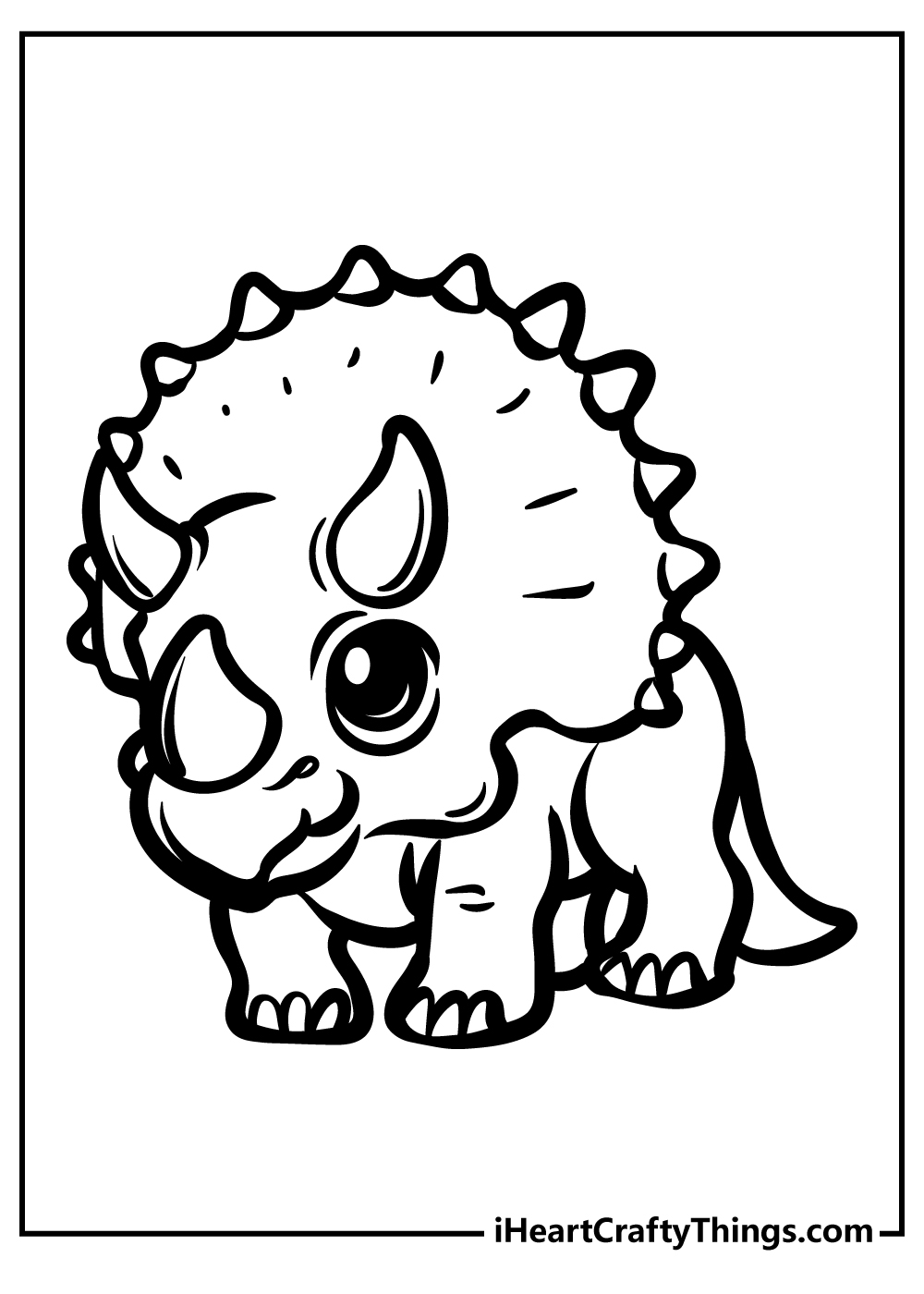 30 Free Baby Dinosaur Coloring Pages Easy PDF Printables