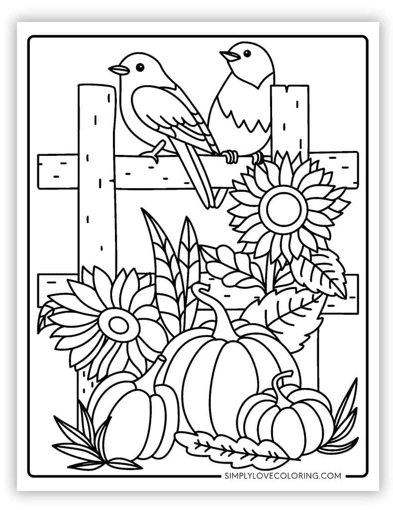 free printable fall coloring pages