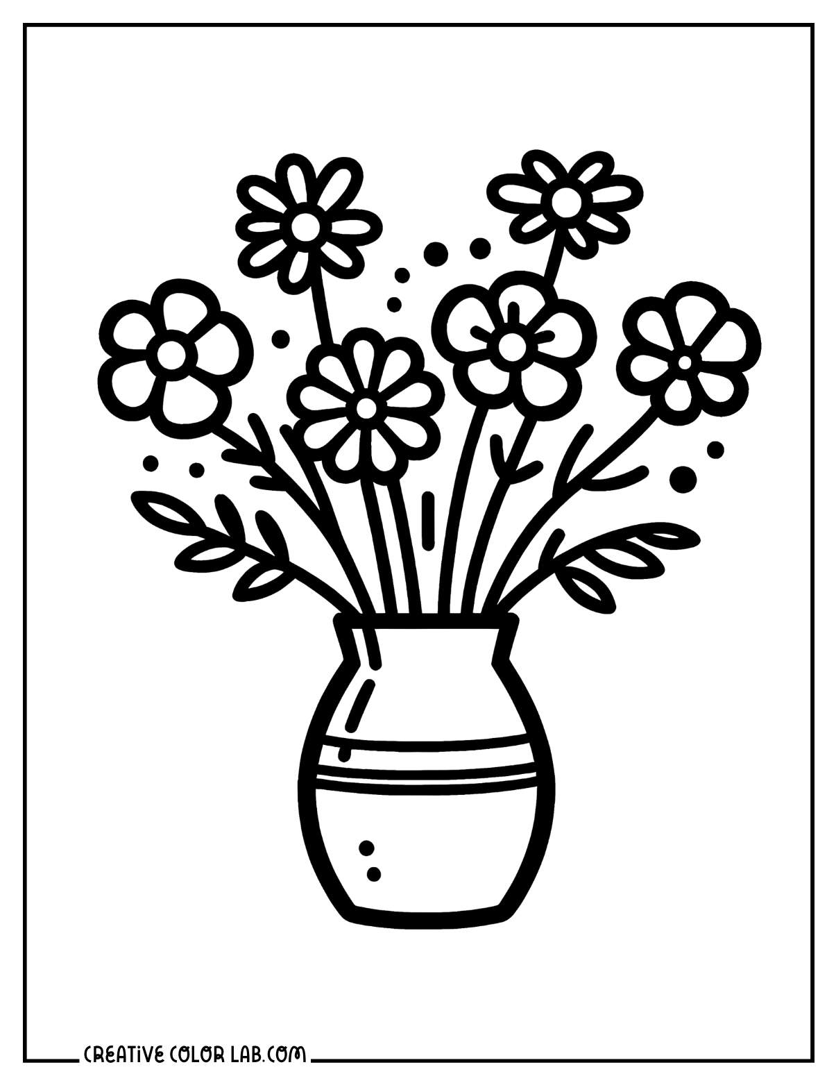 flower printables to color