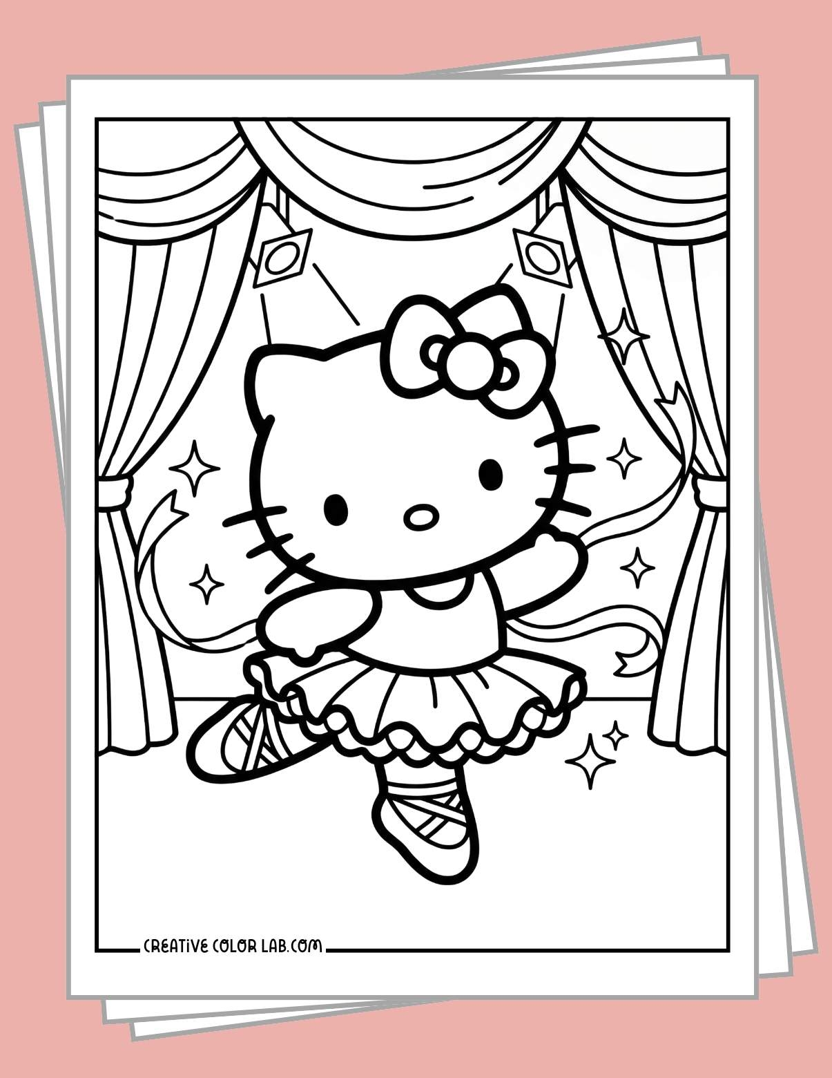 hello kitty coloring pages printable
