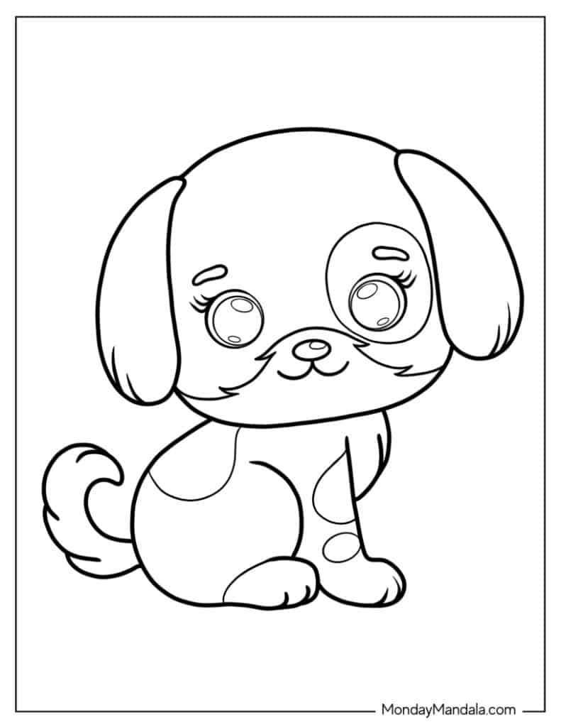 printable puppy coloring pages