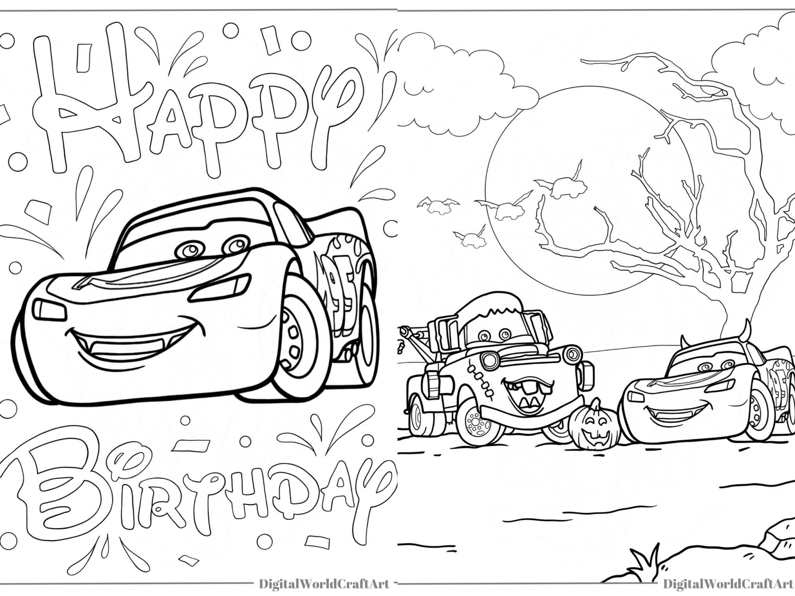 coloring pages printable cars