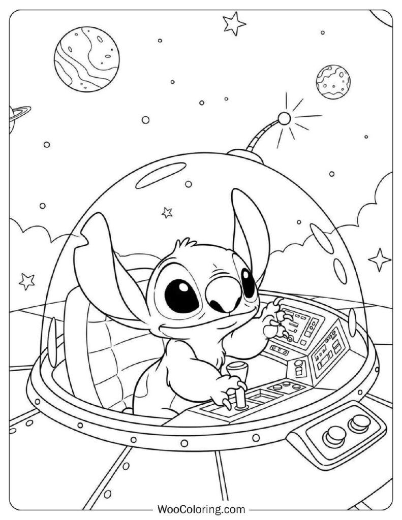 stitch coloring pages printable