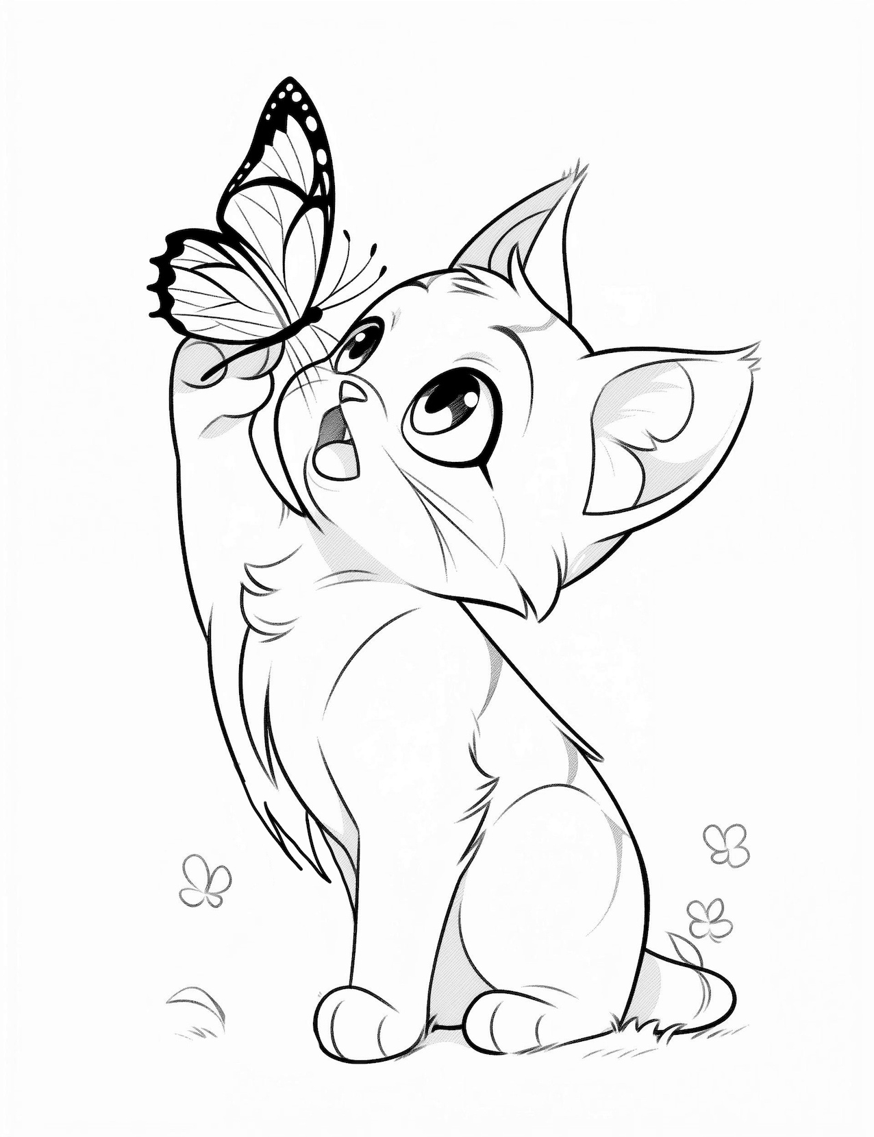 printable coloring pages of cats