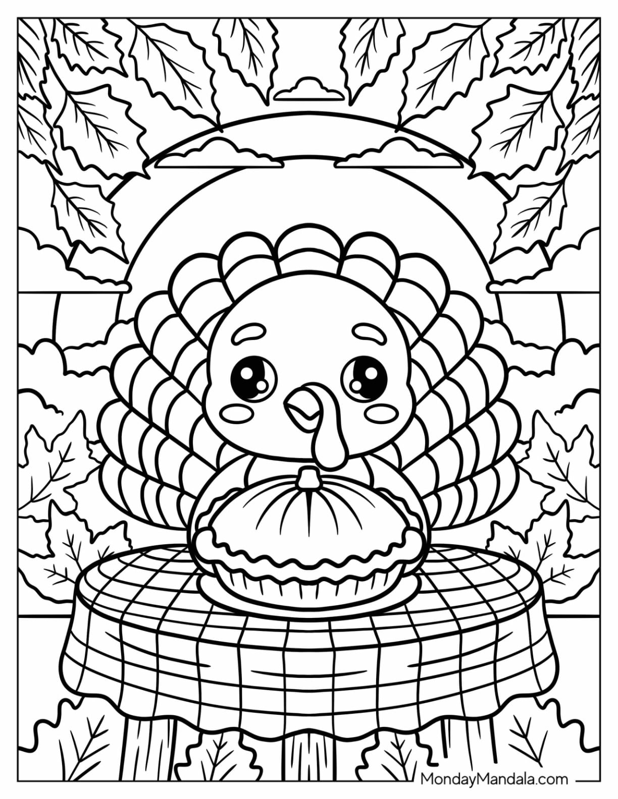 printable coloring sheets for thanksgiving free