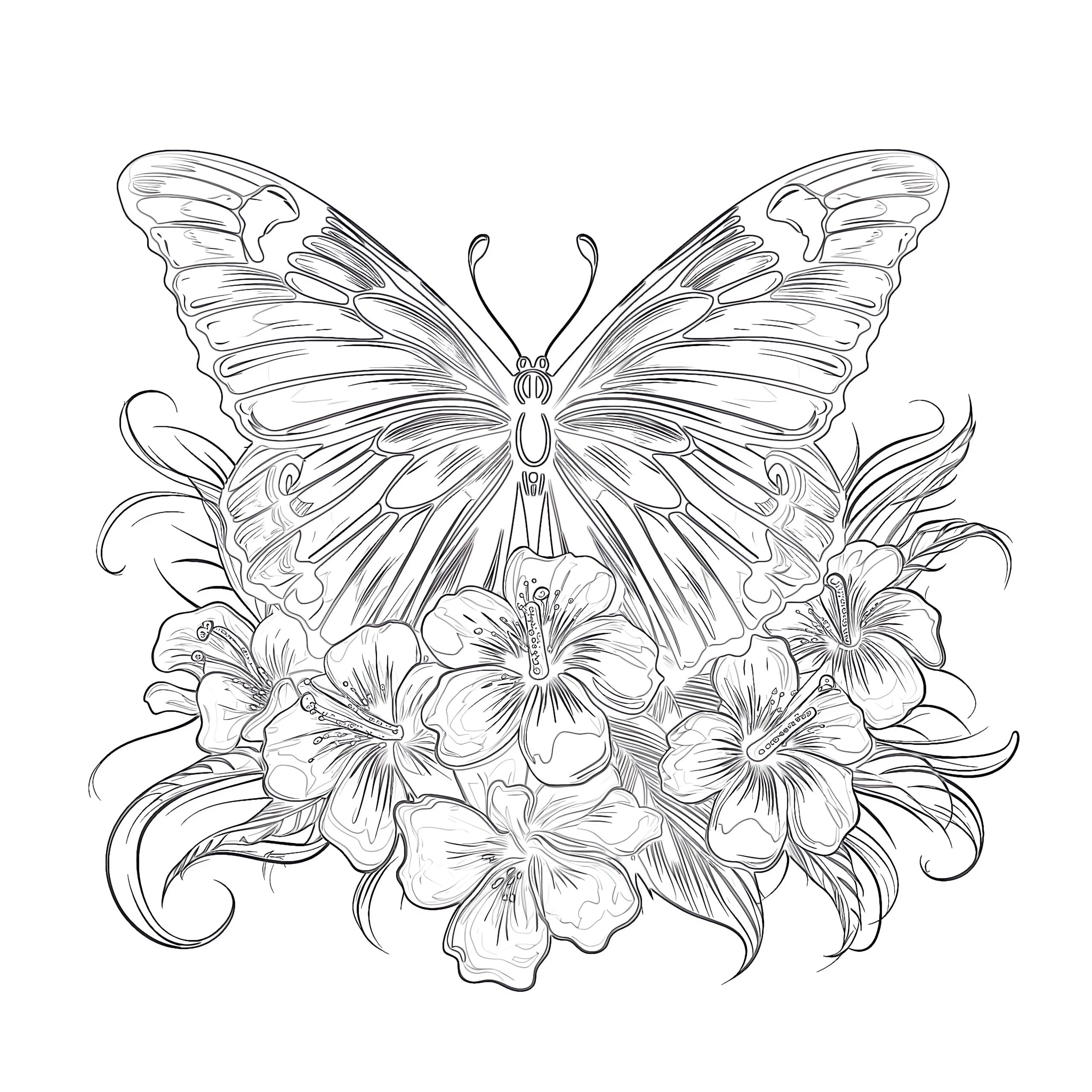printable pictures to color of butterflies