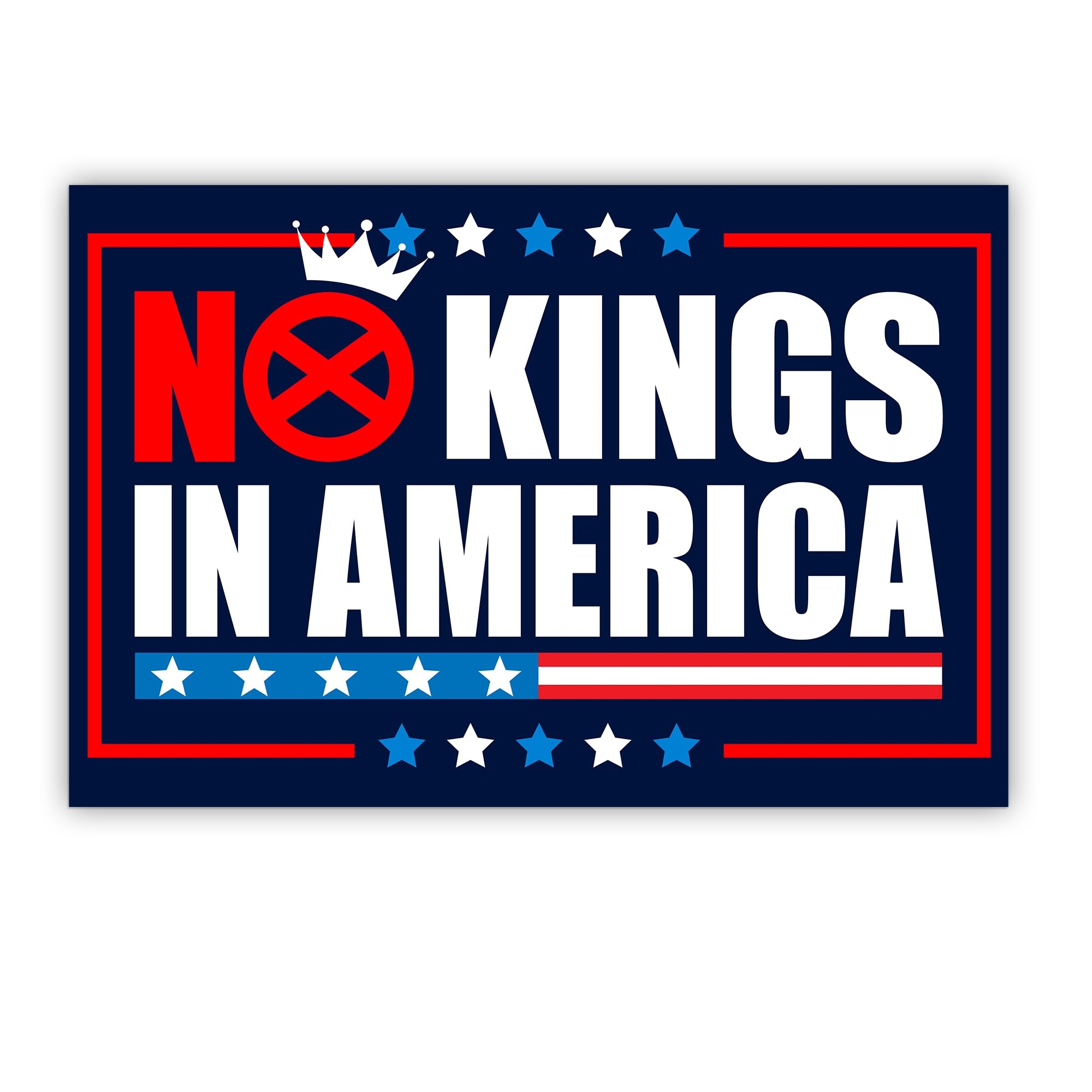 Amazon BAVAHA 18 x12 No Kings In America Since 1776 Yard Sign Resist Hate Flag Protest Signs In Our America Garden Flag Democracy Funny Political Gifts For Outdoor Home Decorations Double Sided