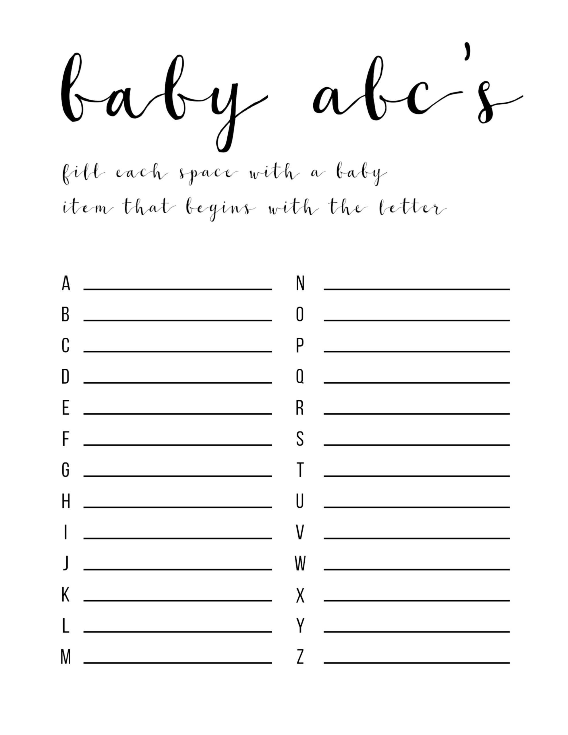 free printable baby shower games free printable baby shower games