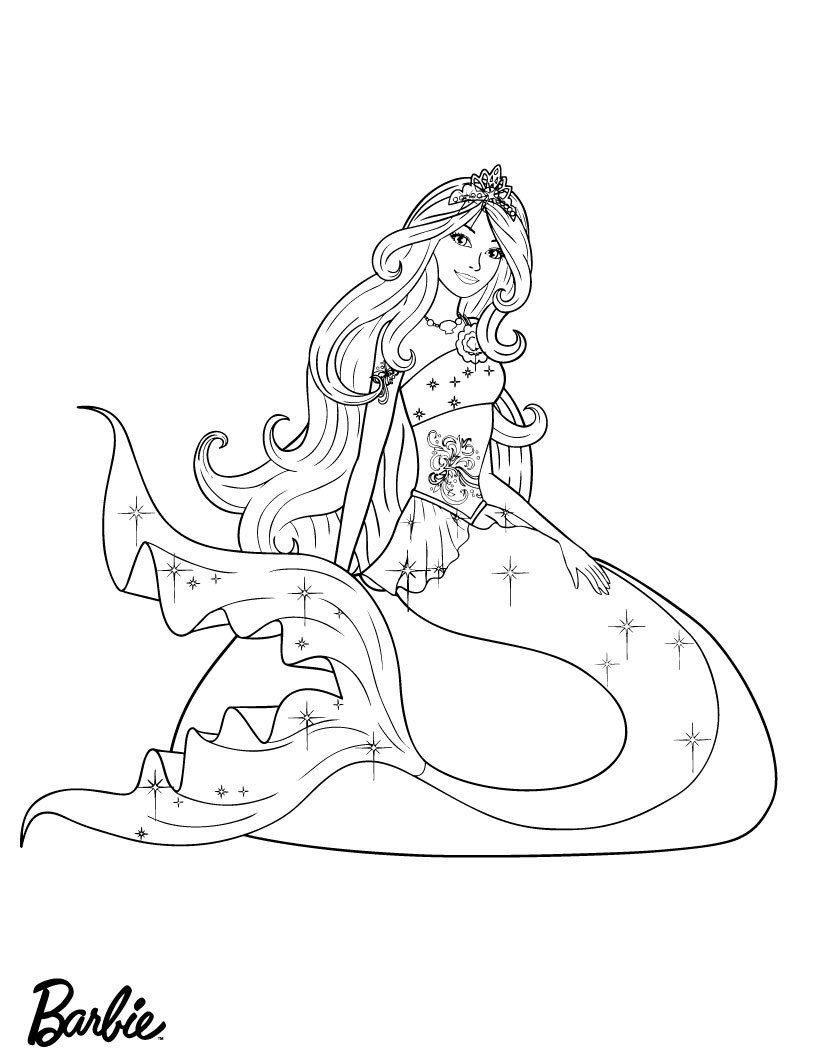 printable barbie coloring sheets
