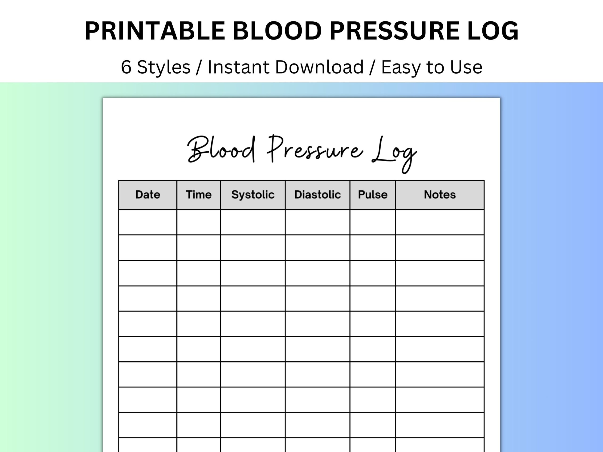 Blood Pressure Sheet Blood Pressure Log Medical Binder Medical Tracker Medical Printable Blood Pressure Chart Caregiver Log Wellness Etsy Israel