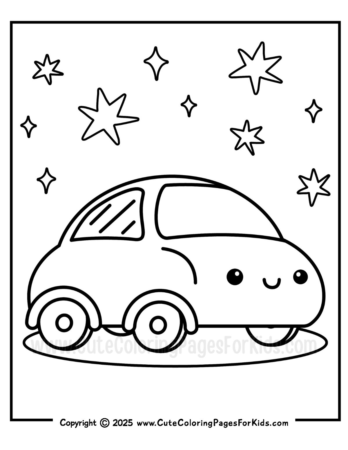 car printable coloring pages