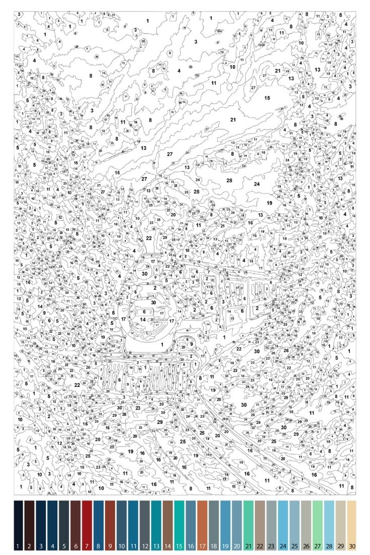 Christmas Color By Numbers For Adults Printable Print And Paint