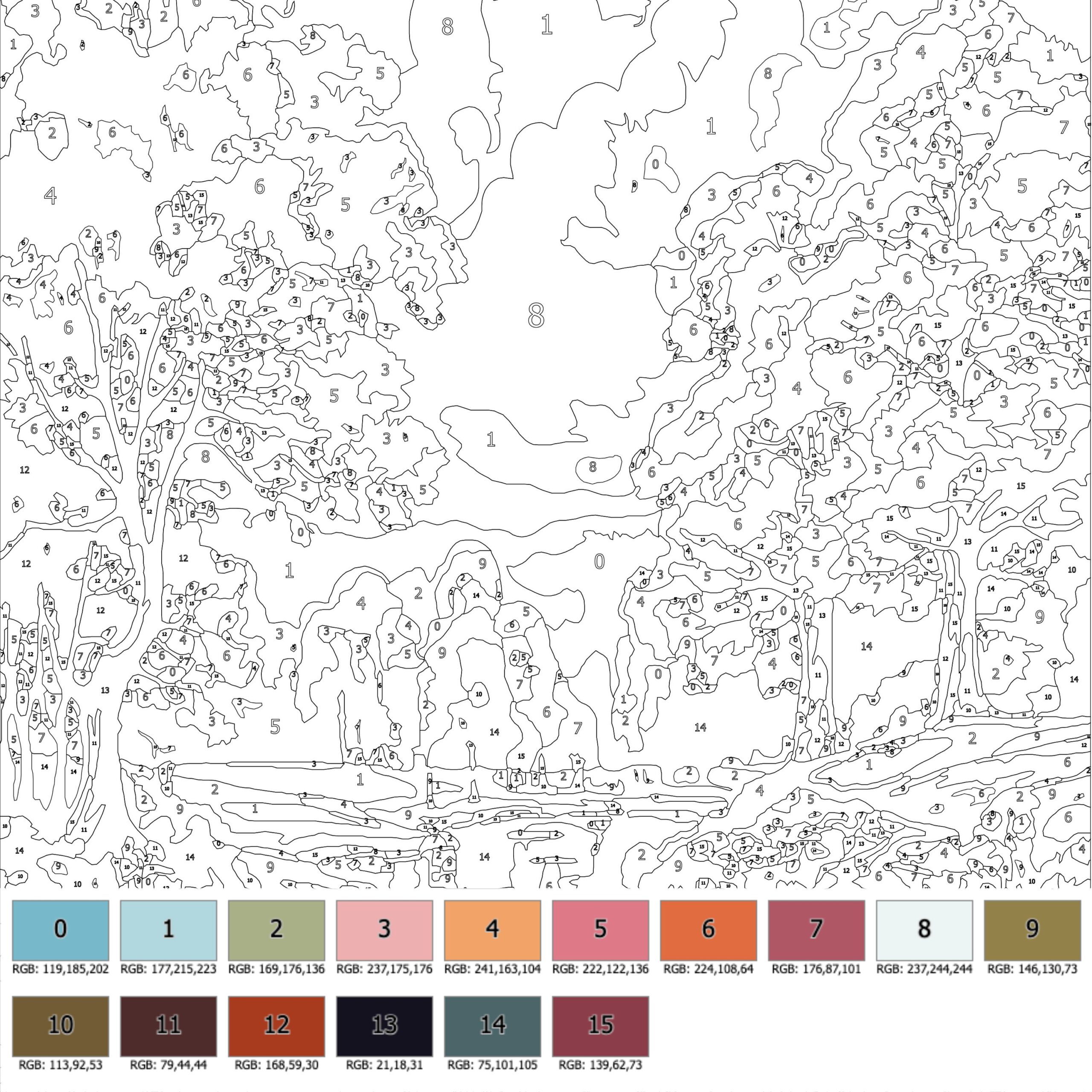 Color By Number For Adult Paint By Number Printable Beauty Landscape Coloring Pages sheets Digital Download advanced Detailed Book 441 Etsy Canada Color By Number For Adult Paint By Number Printable Beauty Landscape Coloring Pages sheets Digital Download advanced Detailed Book 441 Etsy Canada