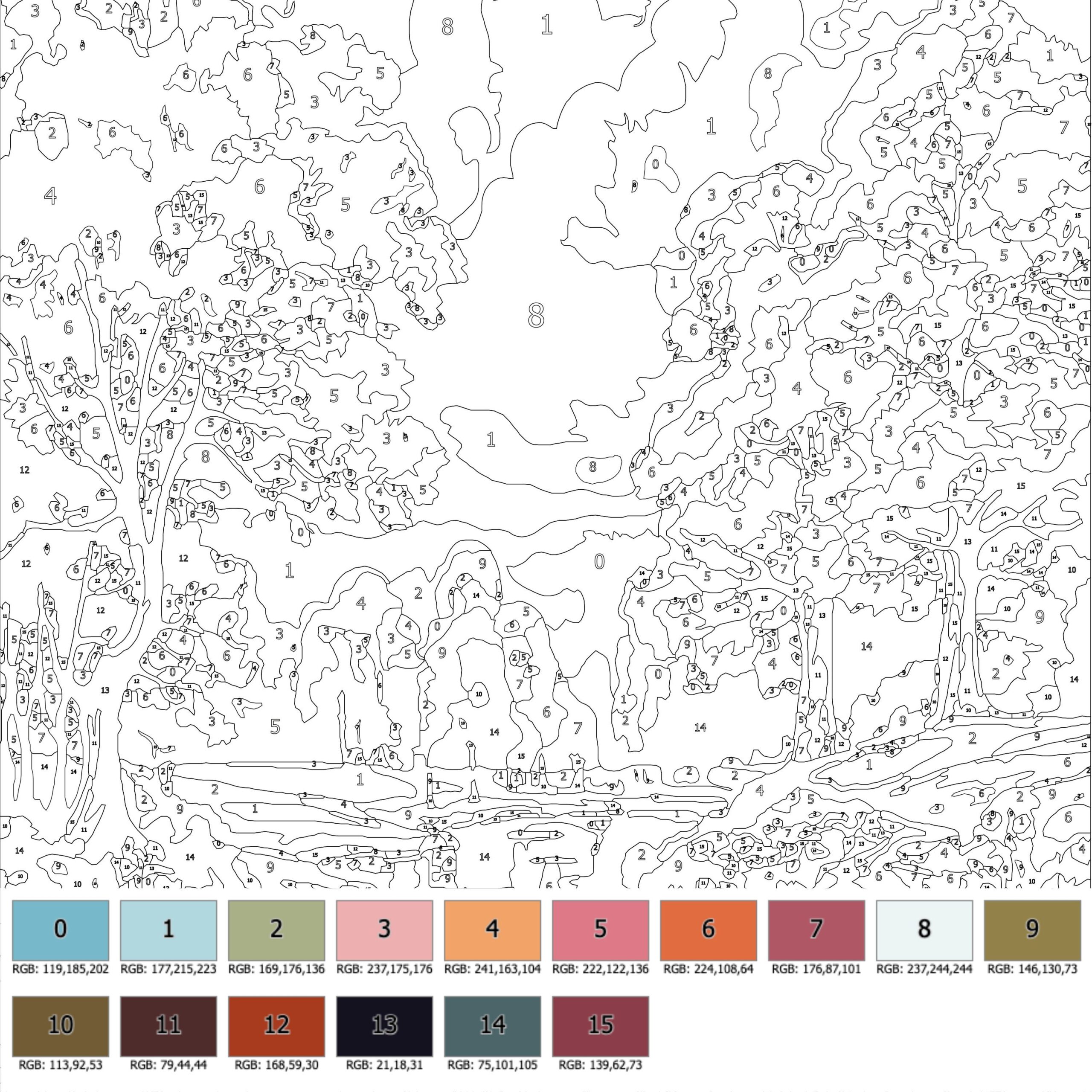Color By Number For Adult Paint By Number Printable Beauty Landscape Coloring Pages sheets Digital Download advanced Detailed Book 441 Etsy Canada Color By Number For Adult Paint By Number Printable Beauty Landscape Coloring Pages sheets Digital Download advanced Detailed Book 441 Etsy Canada