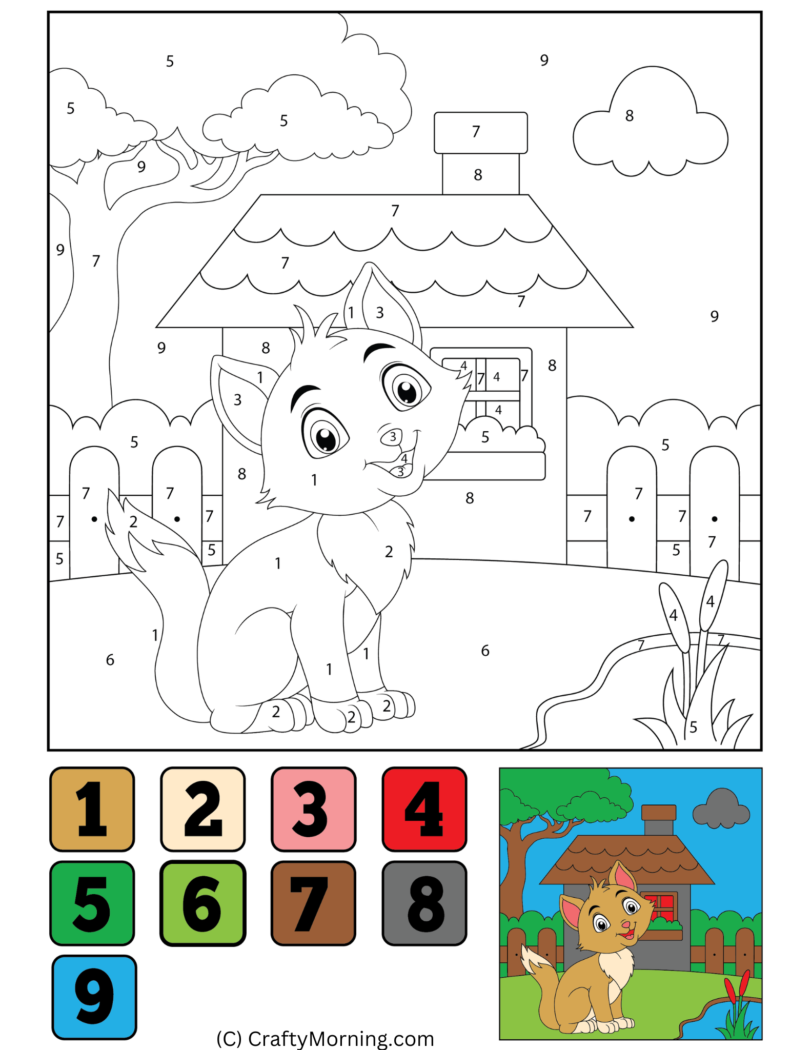 Color By Number Printables Crafty Morning Color By Number Printables Crafty Morning