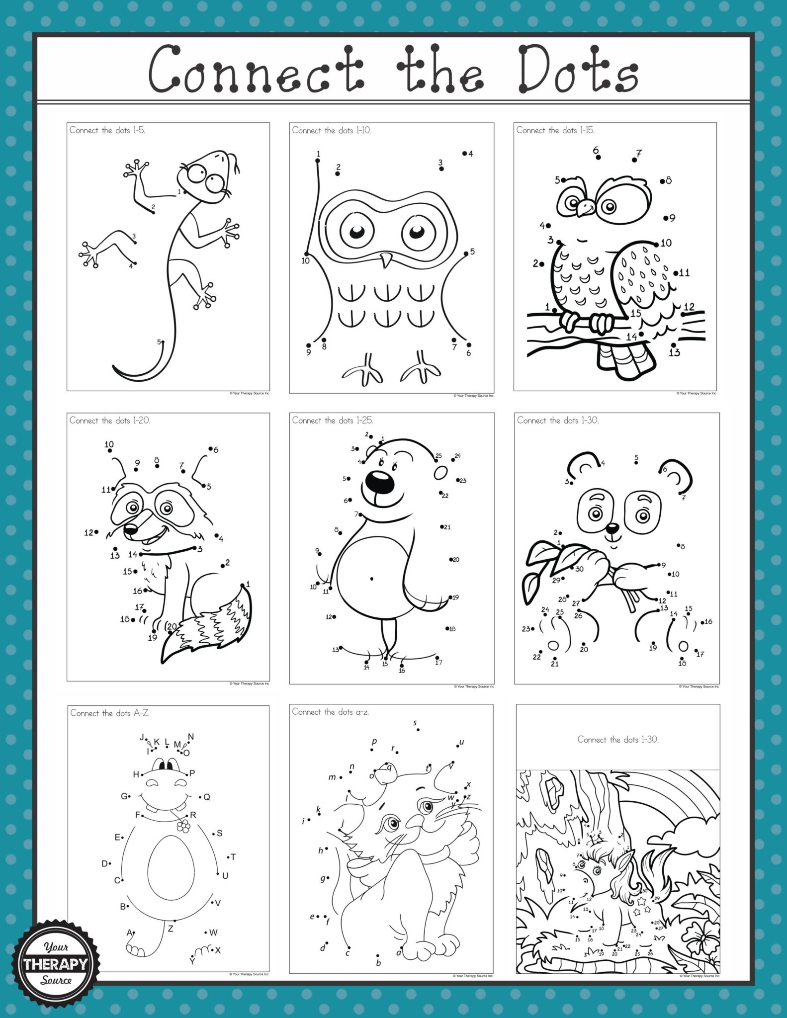 Connect The Dots Easy To More Difficult Growing Play
