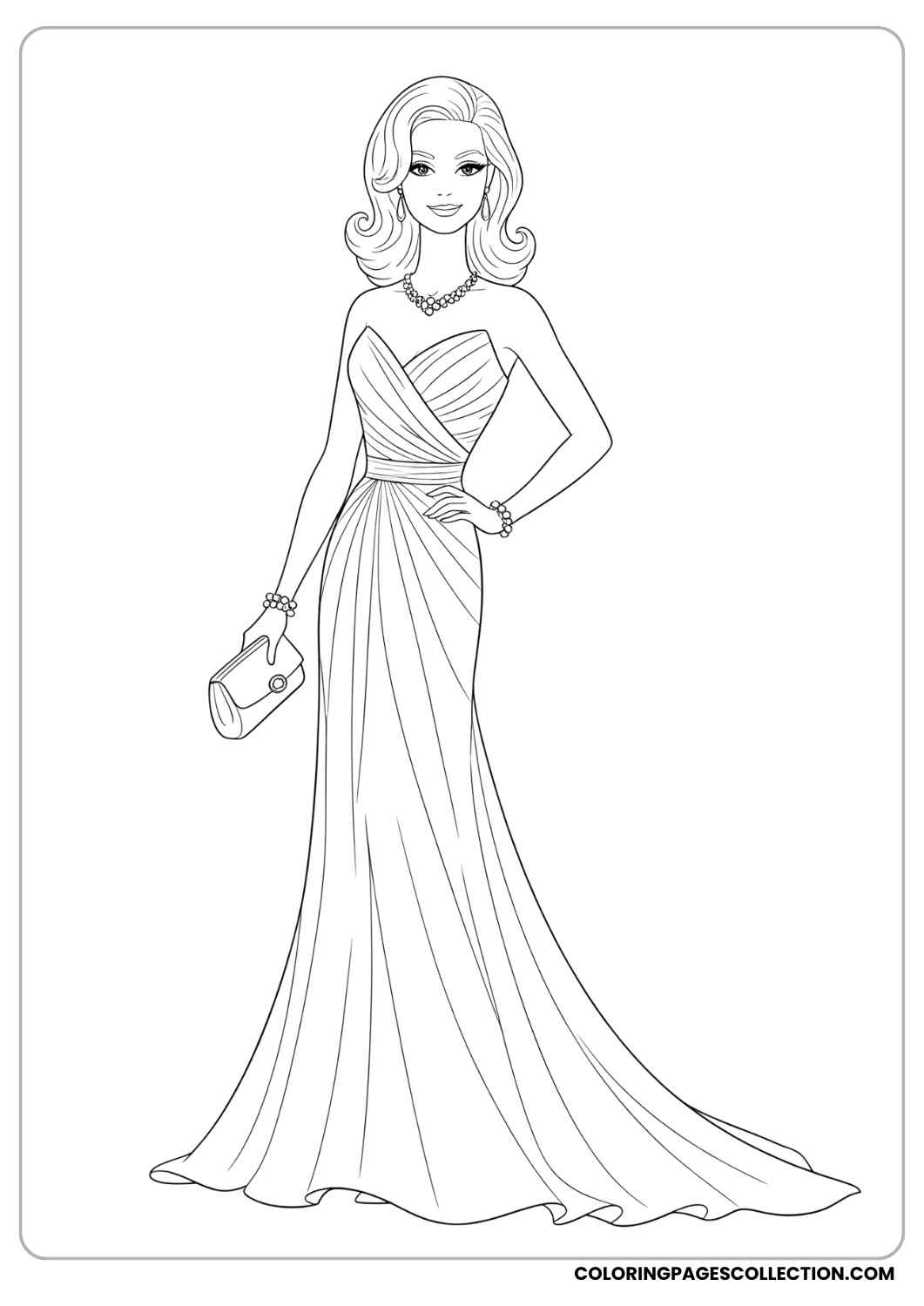 Cute Barbie Coloring Pages Free Easy Printable PDF Cute Barbie Coloring Pages Free Easy Printable PDF