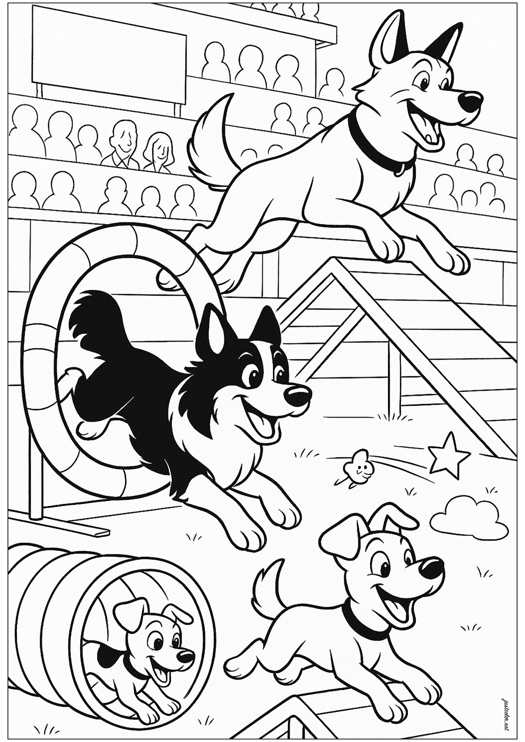 dog coloring pages printable