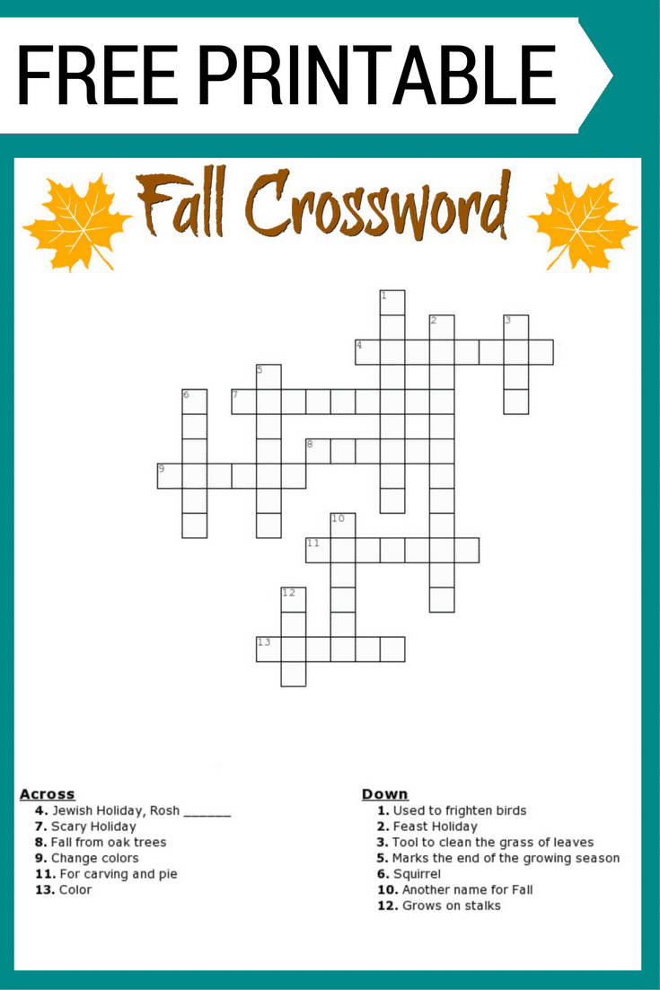 crossword puzzles printable free