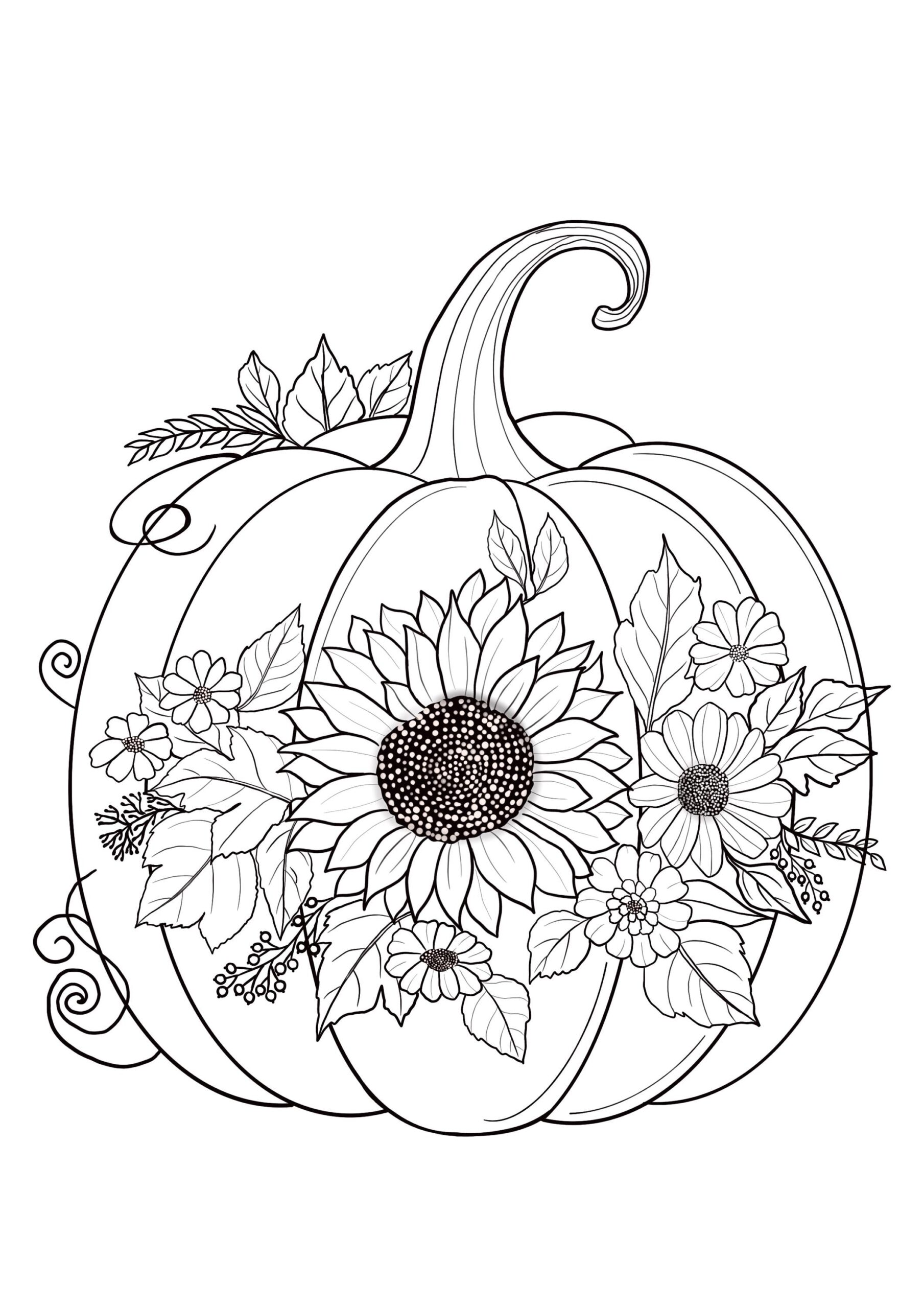 fall coloring pages printable