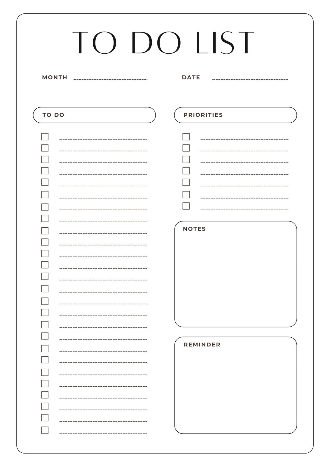 Free And Customizable To do List Templates Canva