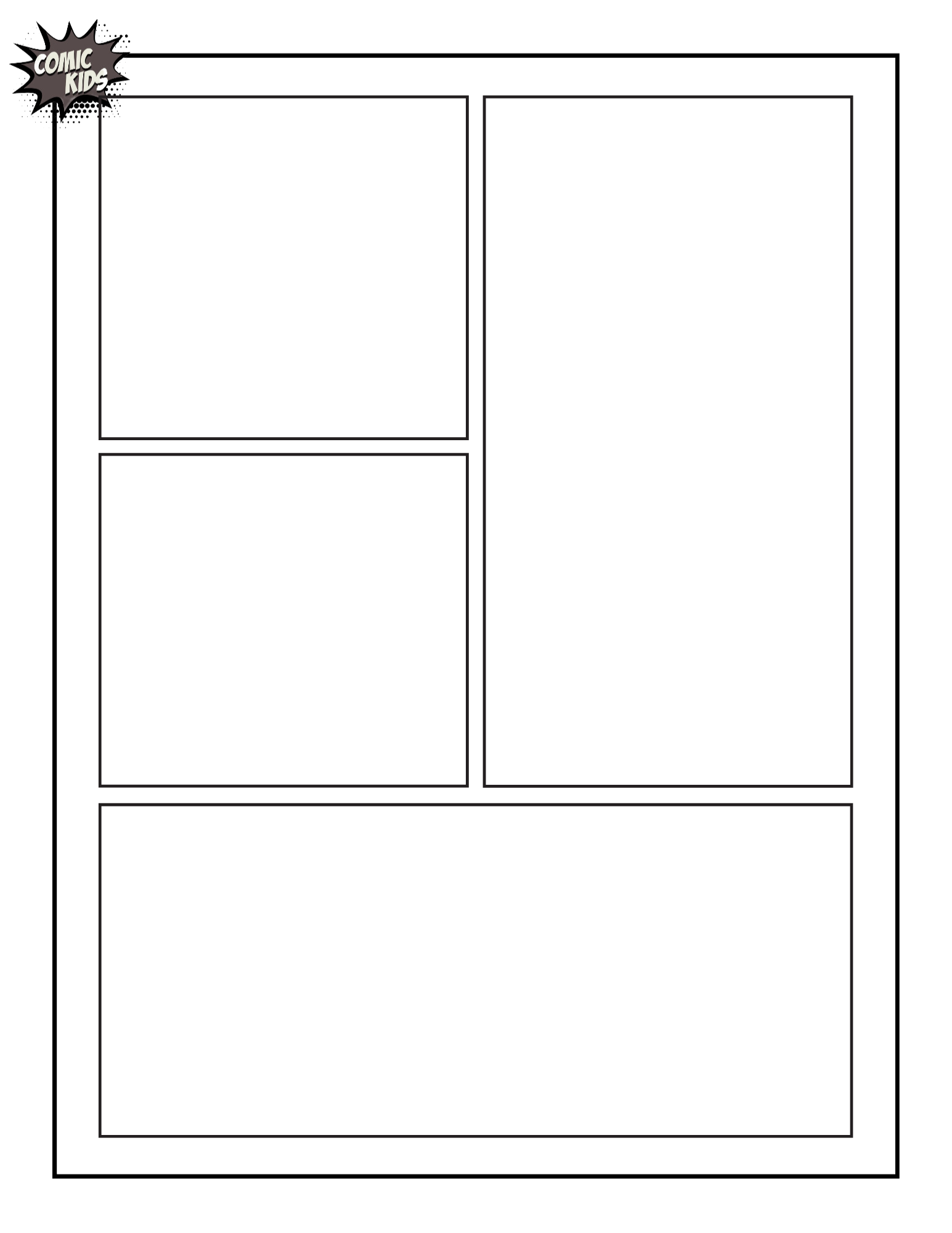 blank cartoon strip printable blank cartoon strip printable