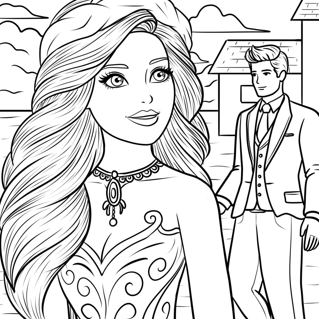 Free Printable Barbie Coloring Pages TheToyZone