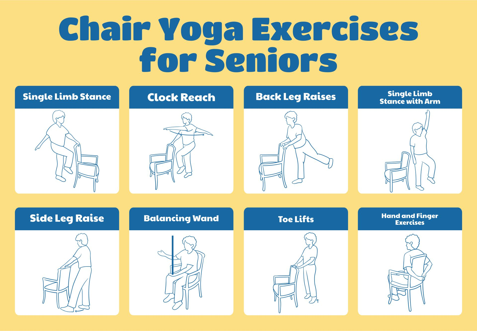 Free Printable Chair Yoga Exercises For Weight Loss A Practical Guide You Can Start Today