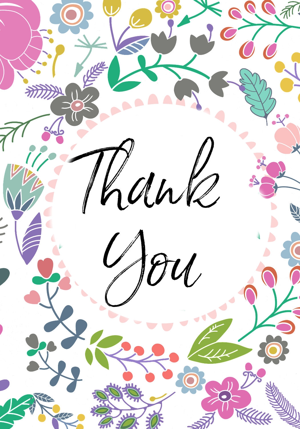 Free Printable Thank You Cards Hearth And Vine