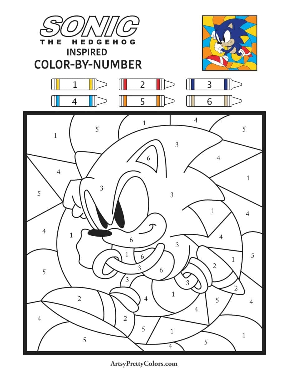 sonic coloring pages free printable