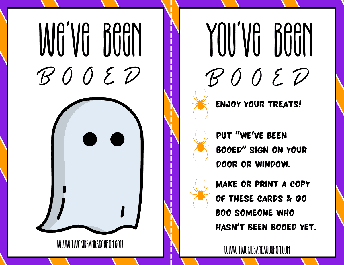 Free You ve Been Booed Printable For Halloween Free You ve Been Booed Printable For Halloween