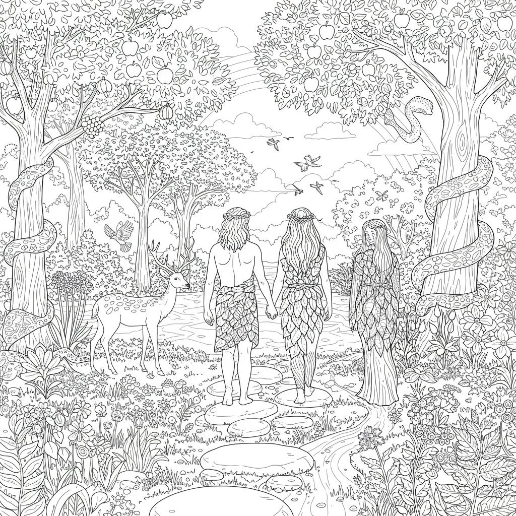 Garden Of Eden Journey Coloring app