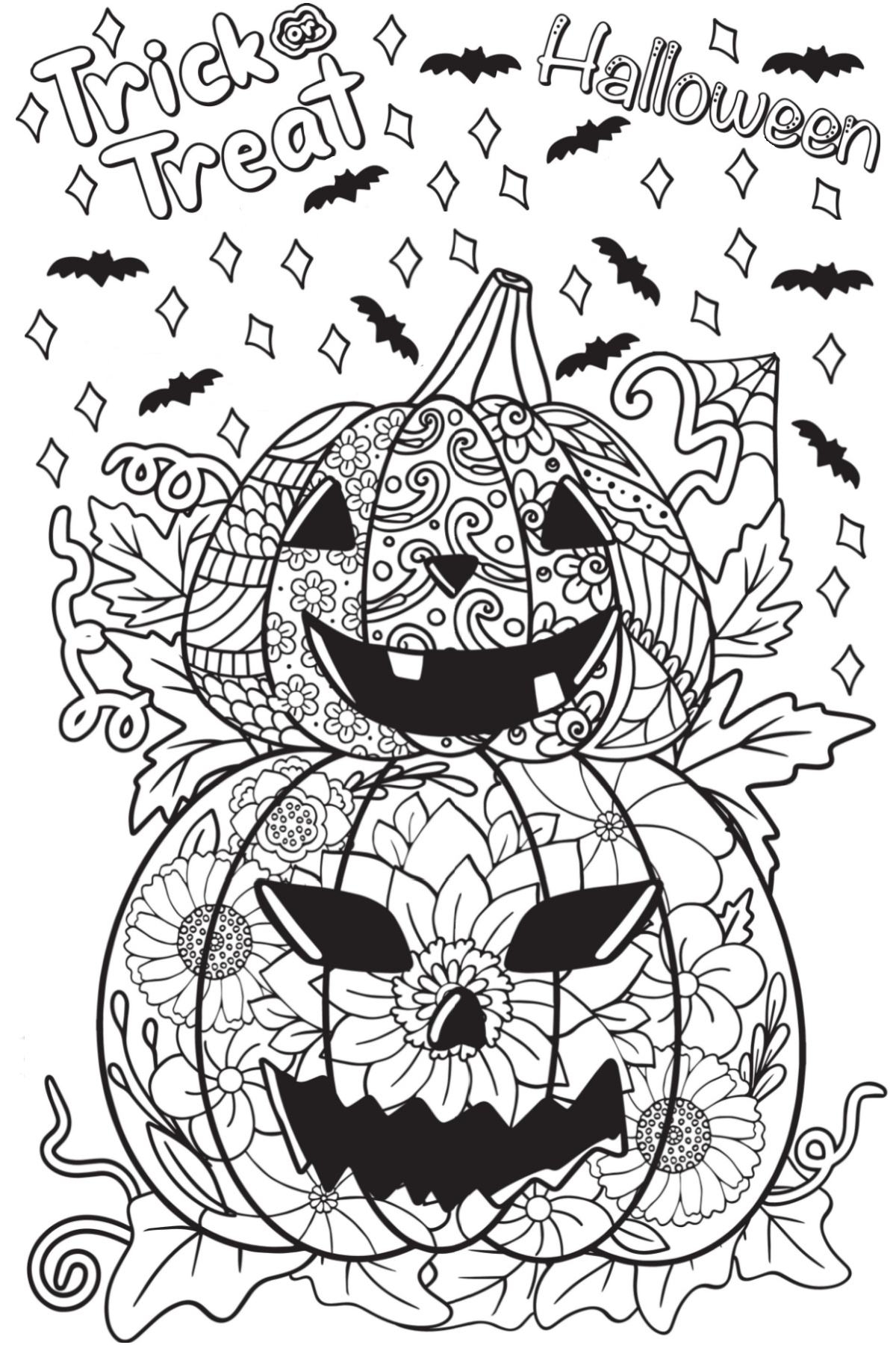 printable coloring pages halloween