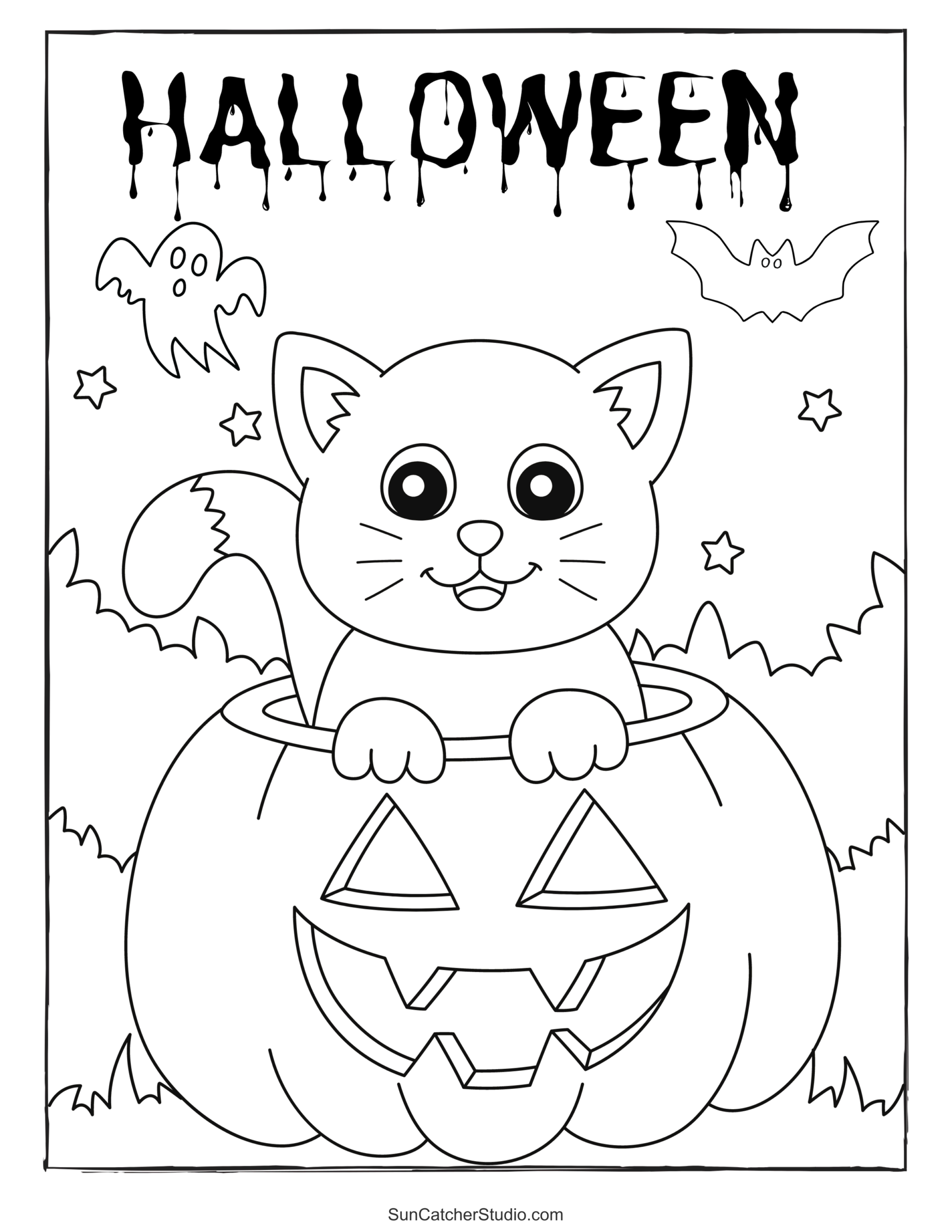 free printable halloween coloring pages