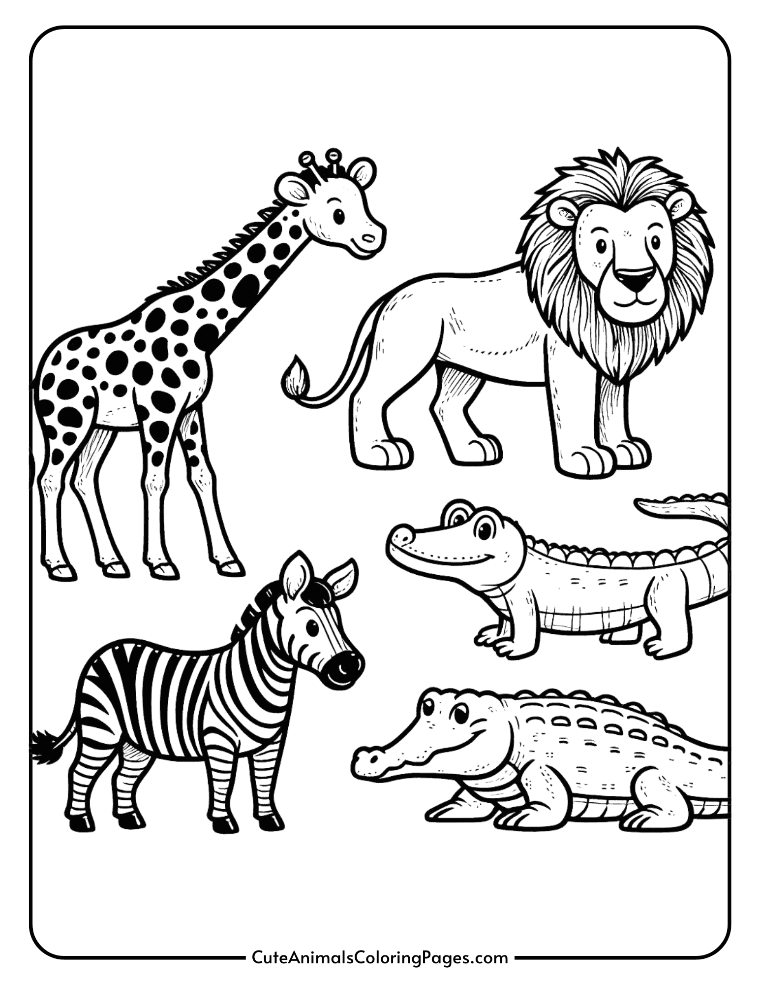 printable animal coloring pages printable animal coloring pages