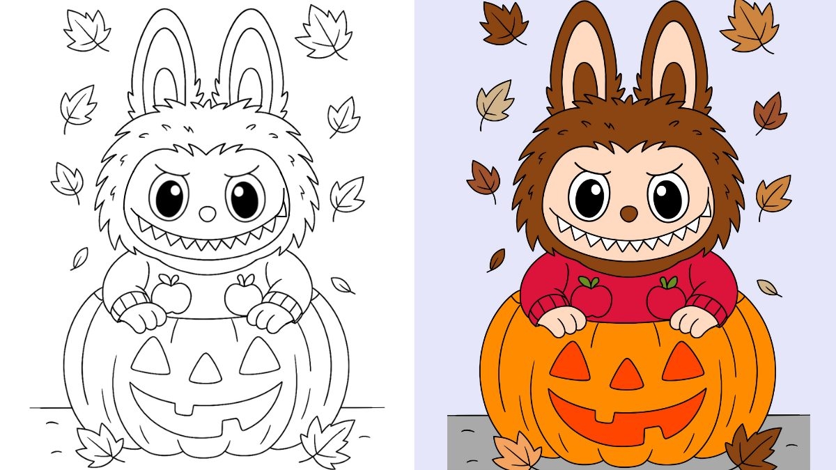 Labubu Fall Coloring Pages 23 Free Printable PDFs Labubu Fall Coloring Pages 23 Free Printable PDFs