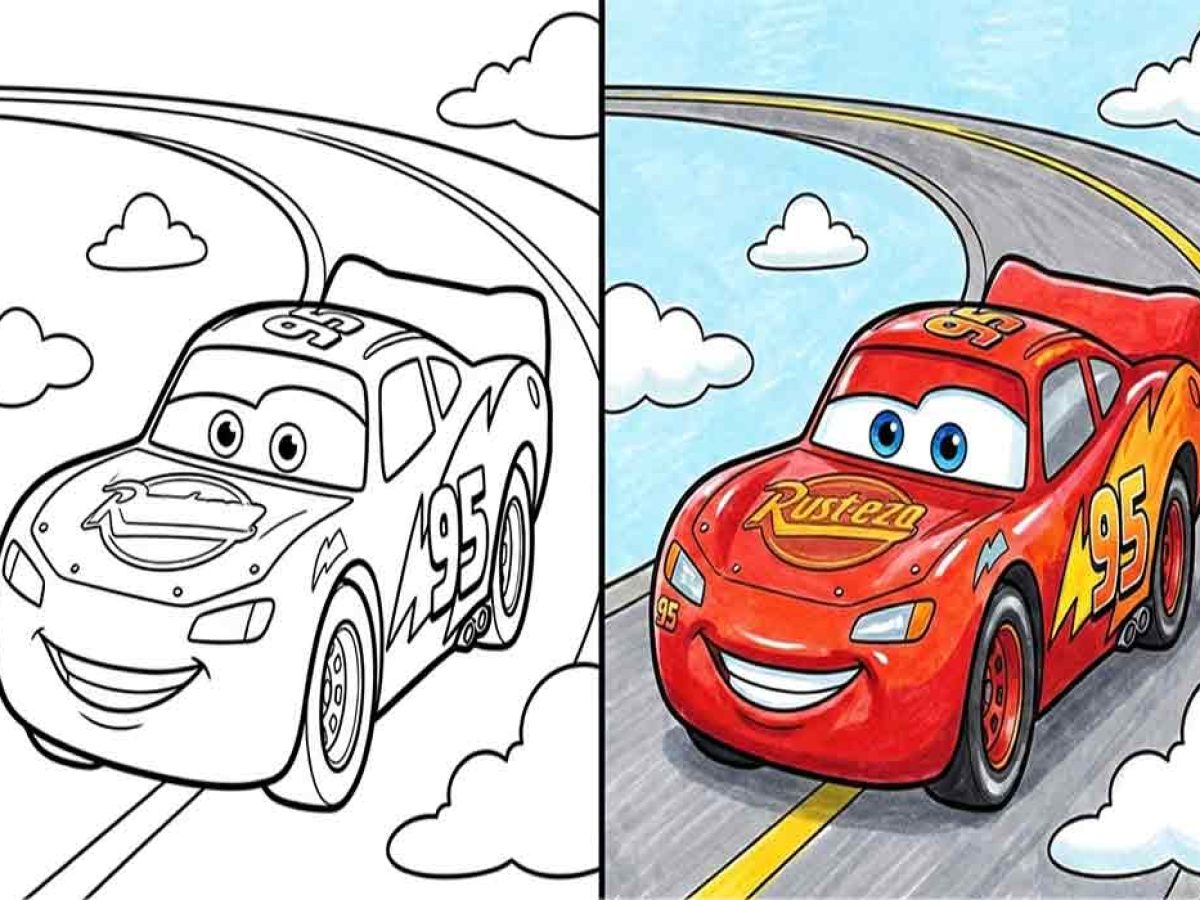 Lightning McQueen Coloring Pages Free Printable Sheets Pictures