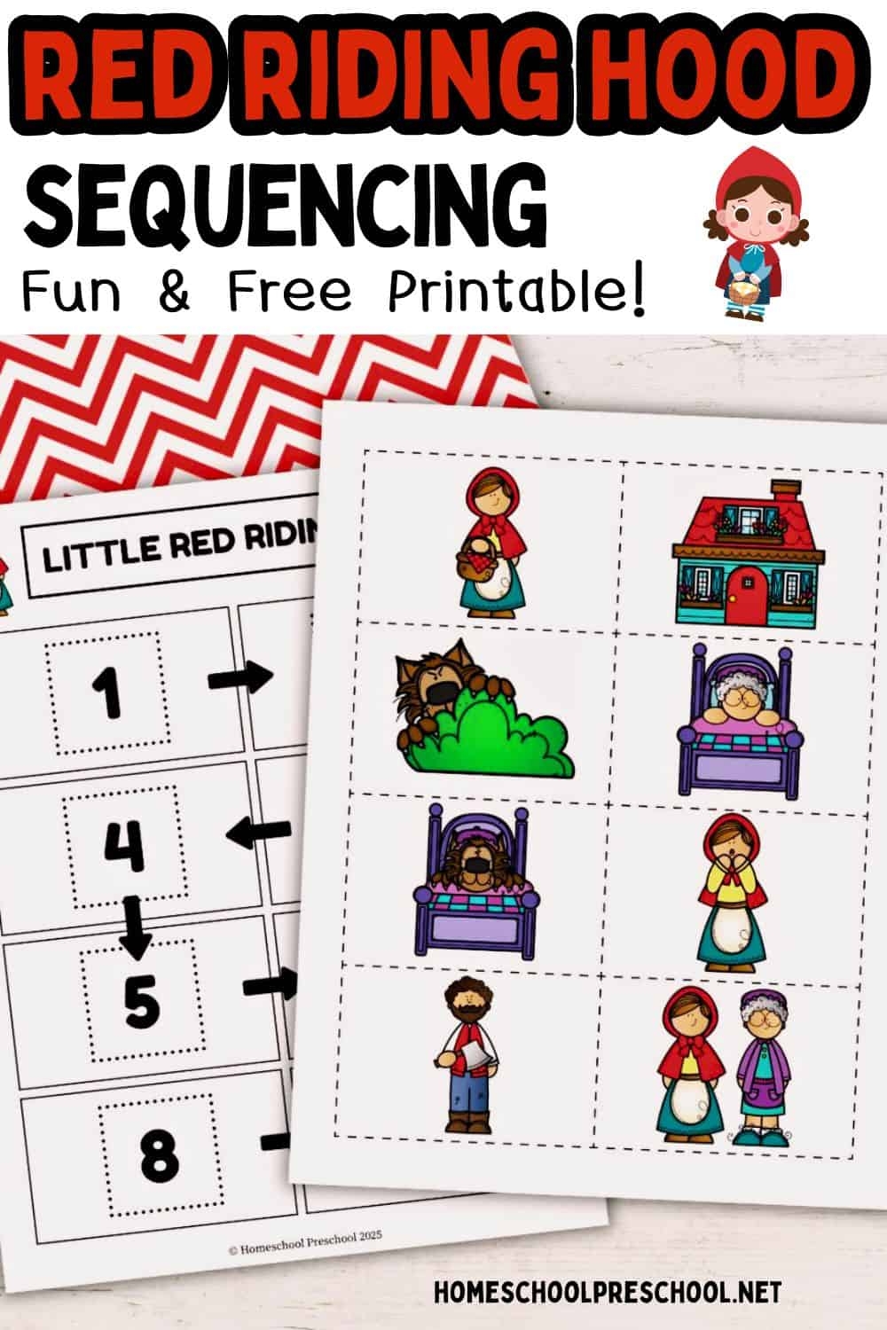 Little Red Riding Hood Story Sequencing Printable
