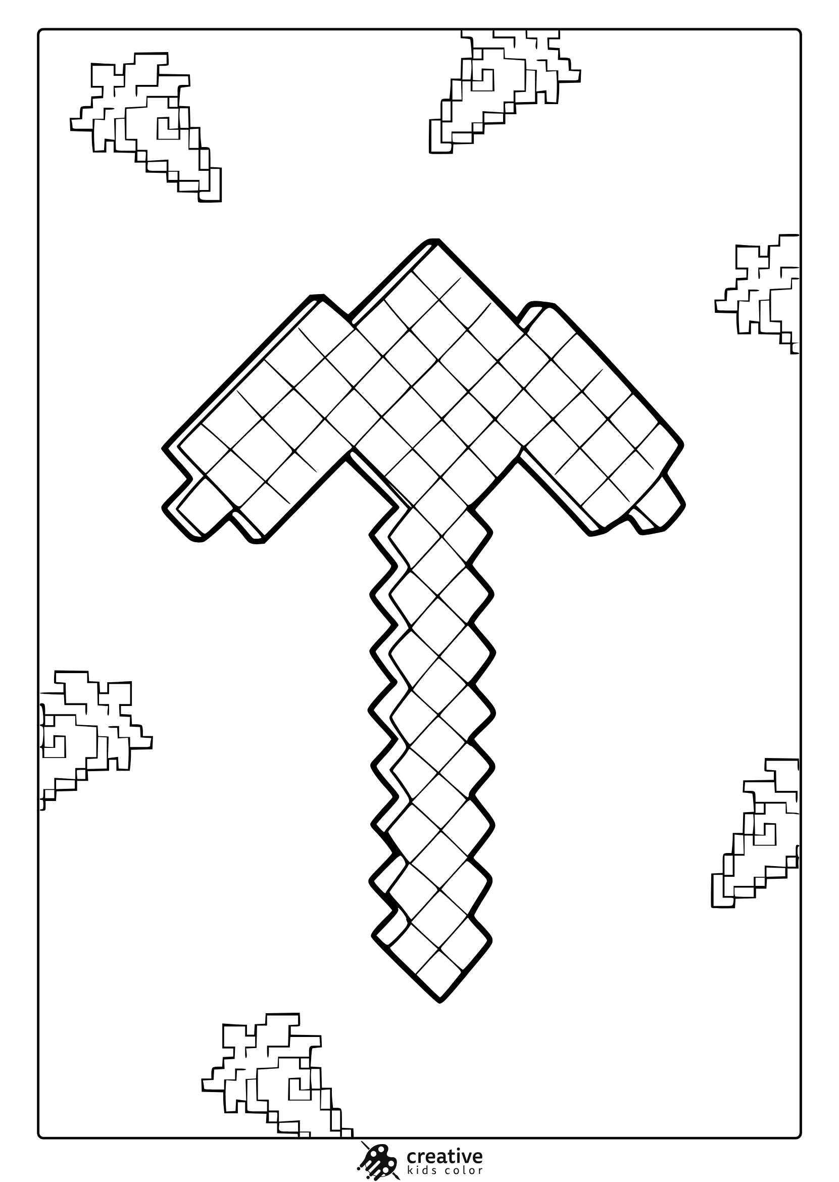 printable minecraft coloring pictures