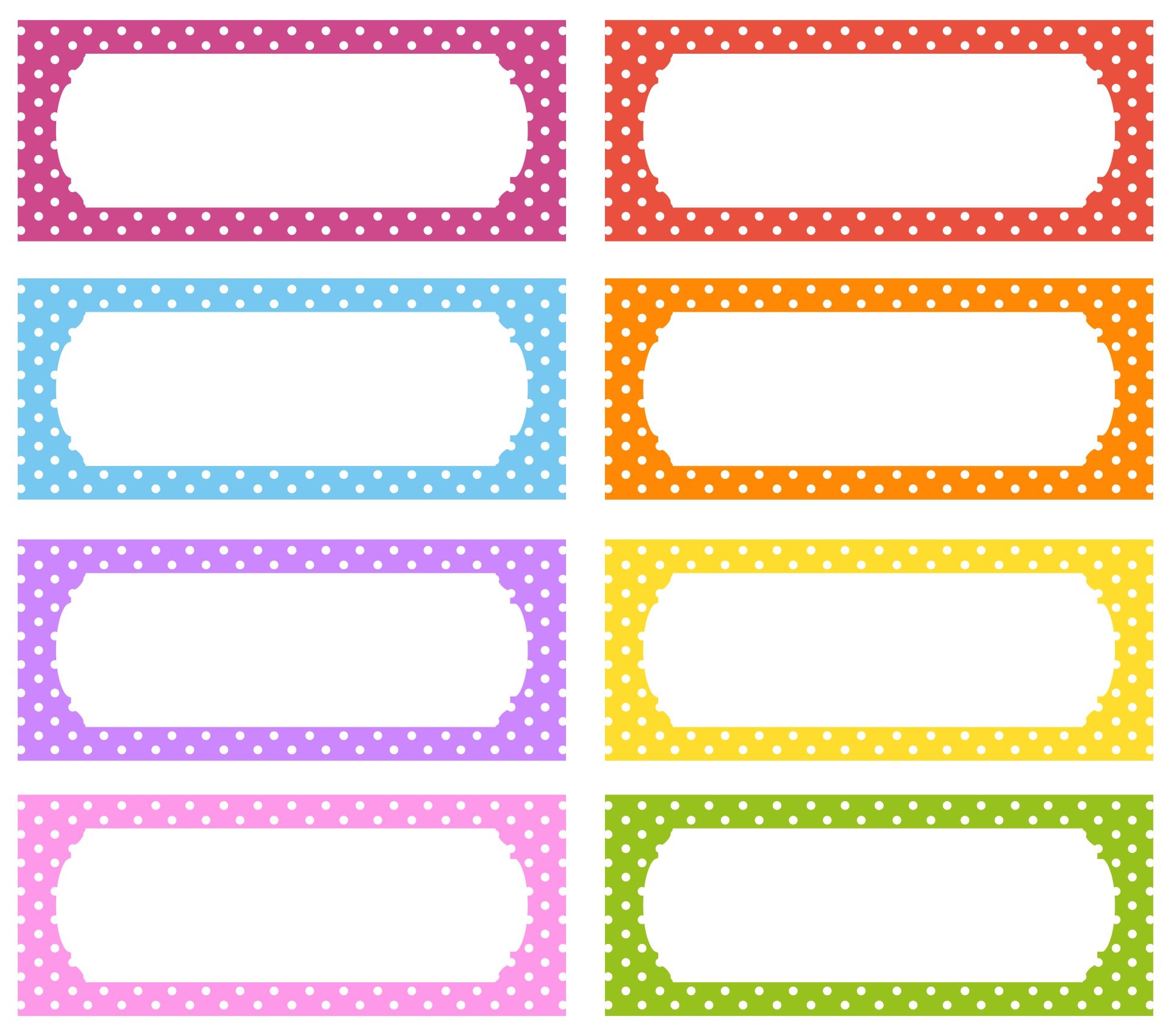 name label free printable
