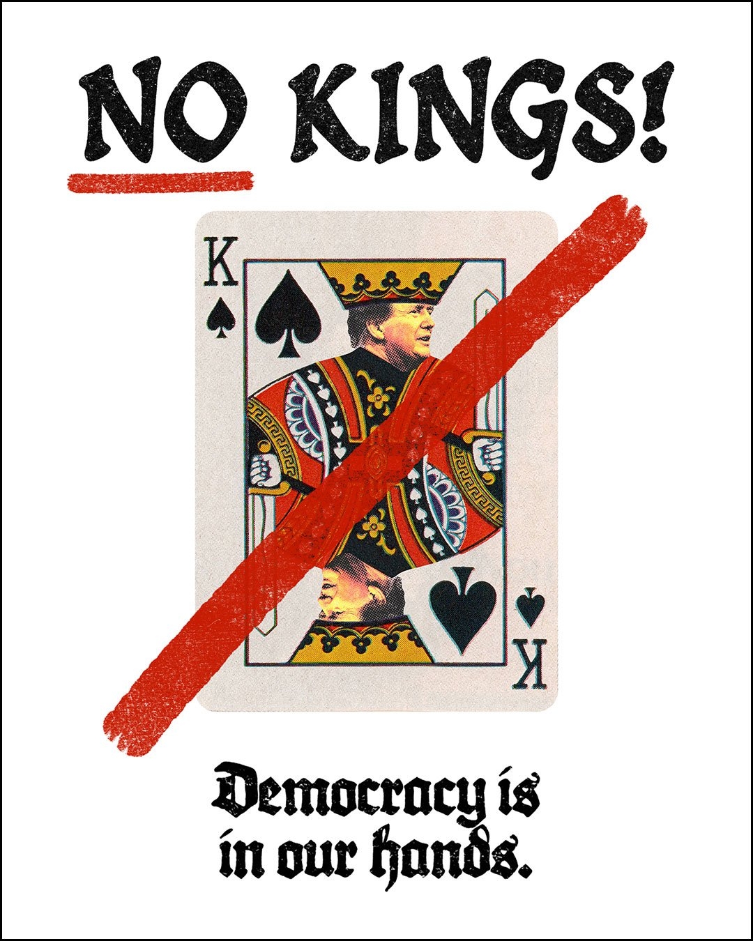 No Kings Downloadable Protest Art Julia Walck No Kings Downloadable Protest Art Julia Walck