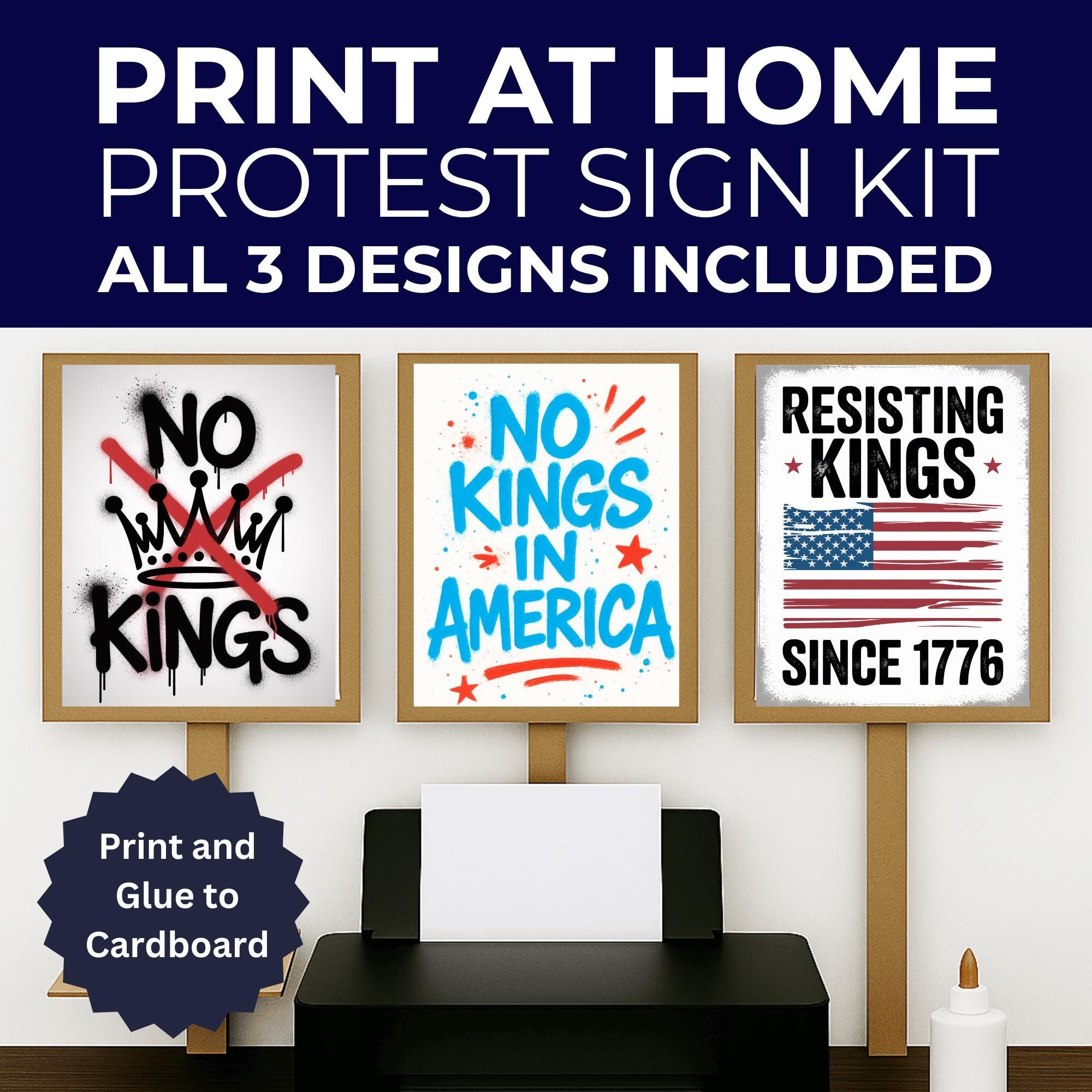 No Kings Protest Signs Hands Off Protest Signs 3 Signs Included 8 5 X 11 Print At Home And Glue To Cardboard Anti Trump Protest Signs Etsy No Kings Protest Signs Hands Off Protest Signs 3 Signs Included 8 5 X 11 Print At Home And Glue To Cardboard Anti Trump Protest Signs Etsy