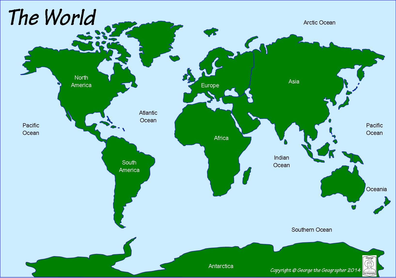 blank world map printable