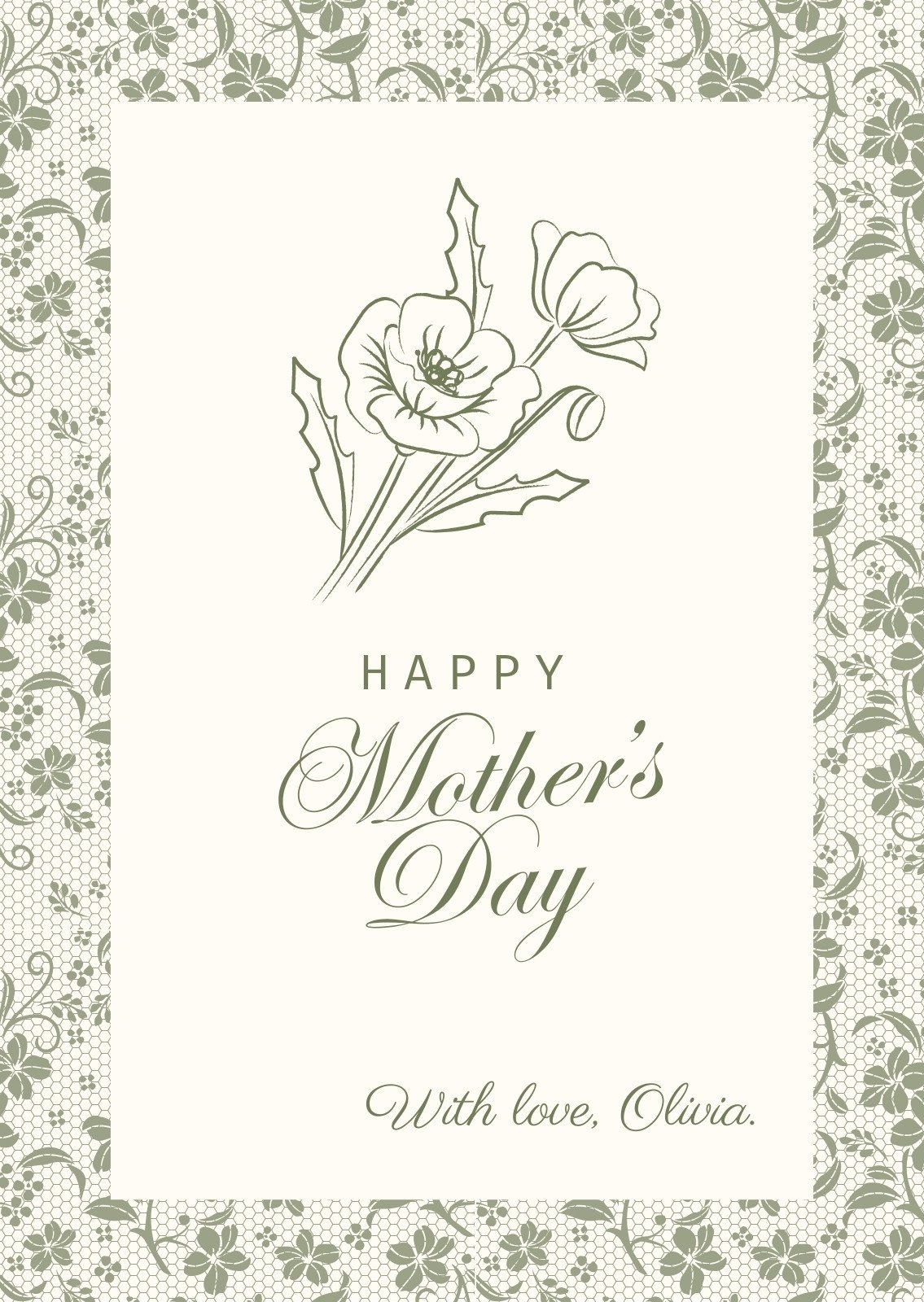 Page 4 Free Custom Printable Mother s Day Card Templates Canva