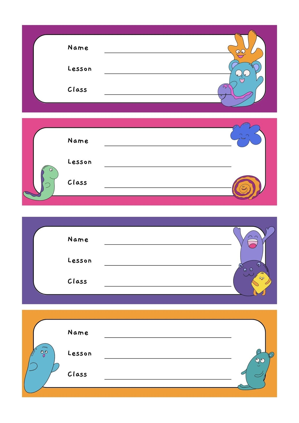 Page 7 Free Printable Customizable Name Tag Templates Canva